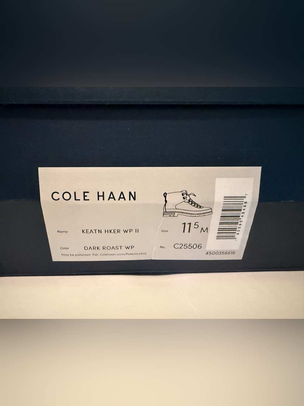 Cole Haan Dark Roast and Cream Box Label